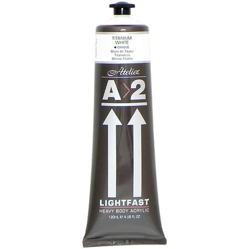 A2 Lightfast Heavy Body Acrylic Paint 120ml - Titanium White CX177957
