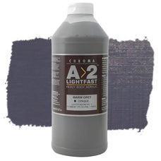 A2 Lightfast Heavybody Acrylic 1 Litre Warm Grey CXA27218