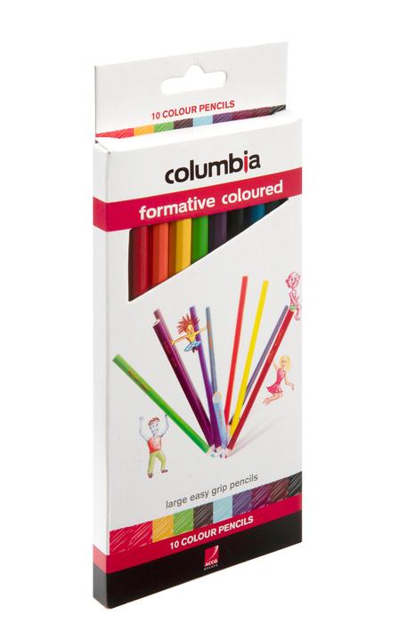 Columbia Formative Colour Pencil Round Pack of 10