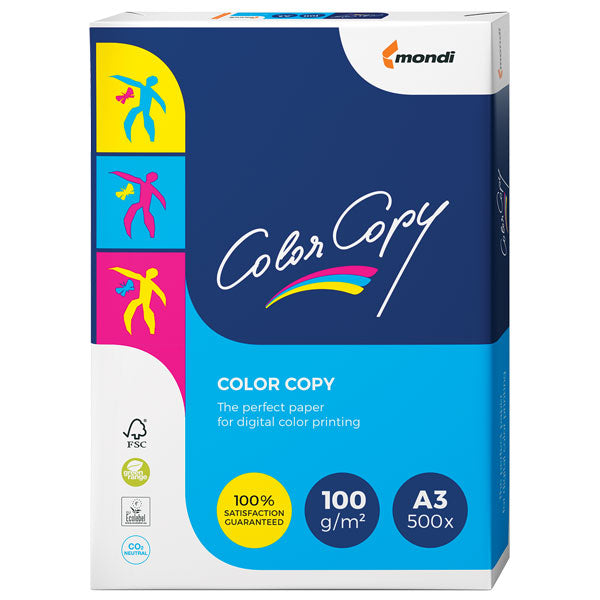 A3 ColorCopy Brand Uncoated 100gsm Paper, 420mm x 297mm, Short Grain x 500's pack SPCCC3101