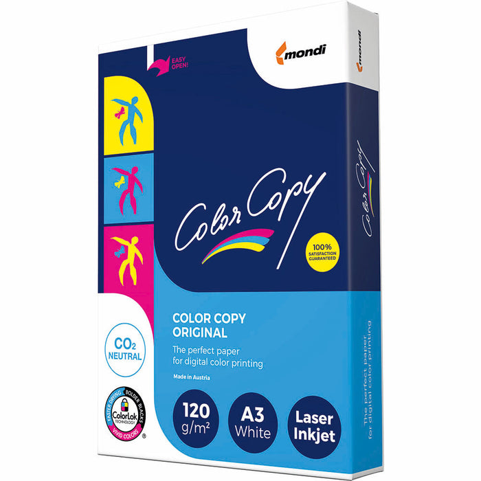A3 ColorCopy Brand Uncoated 120gsm Paper, 420mm x 297mm, Short Grain x  250's pack SPCCC3121