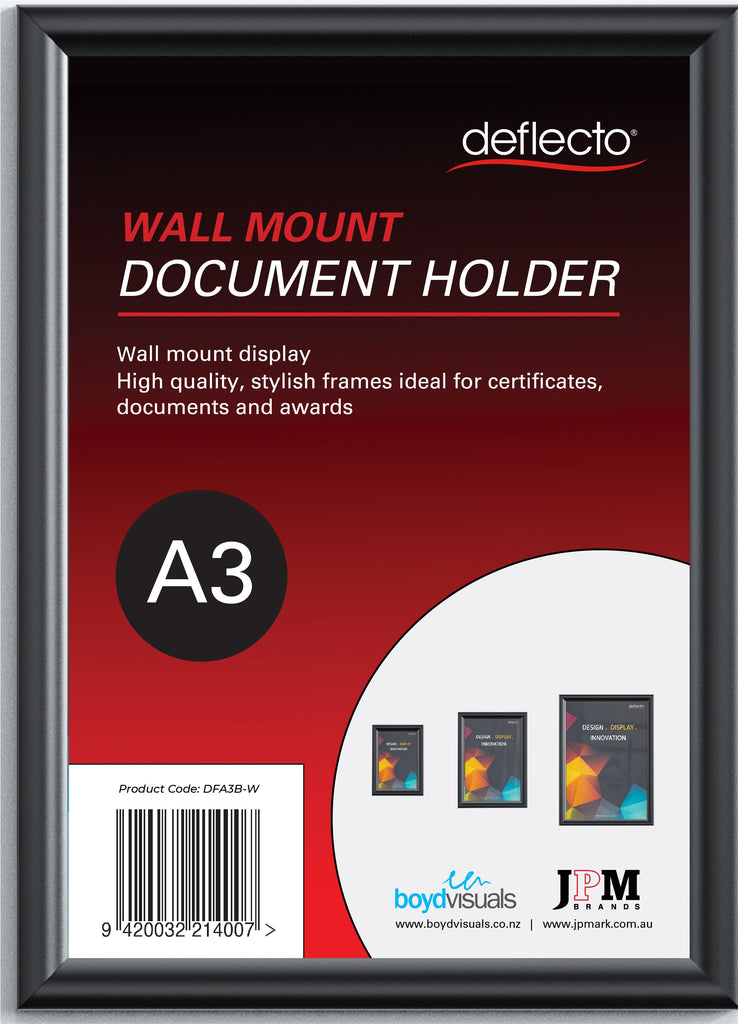 A3 Document Frame, Black Frame | Boyd — Discount Office