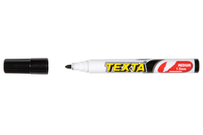 Texta Whiteboard Marker Bullet Tip Black 12's Pack