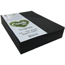 A4 80gsm Trophee Paper Black x 500's Pack DP15739