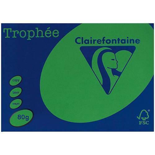 A4 80gsm Trophee Paper Bright Green x 500's Pack DP15735