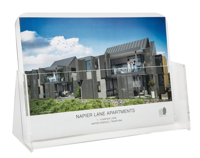 A4 Brochure Holder Single Pocket - Landscape LX77001L