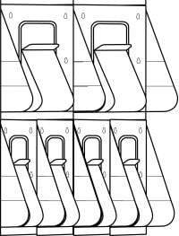 A4 + DL Wall Mount Brochure Holder 2 x A4 + 4 x DL LX56101