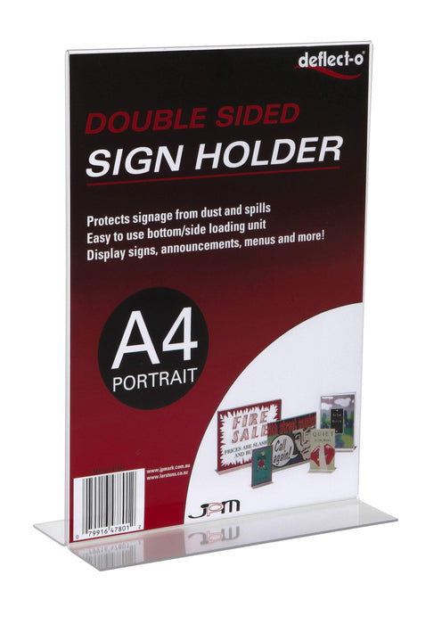 A4 Menu / Sign Holder Double Sided Portrait LX47801/47572AO