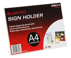 A4 Menu / Sign Holder Slanted Landscape LX47301