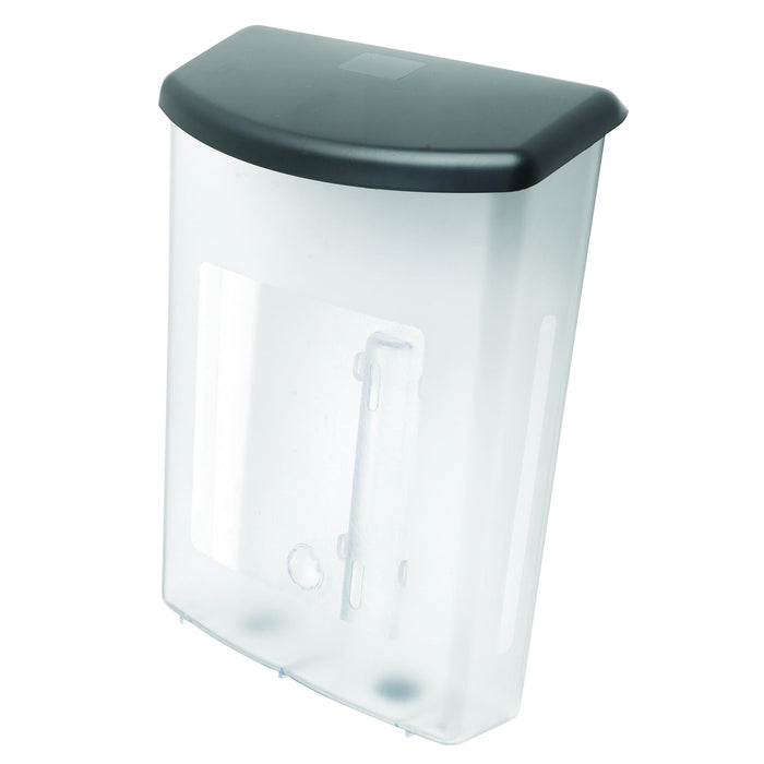 A4 Outdoor Brochure Holder Clear with Black Lid & Backing LX790901
