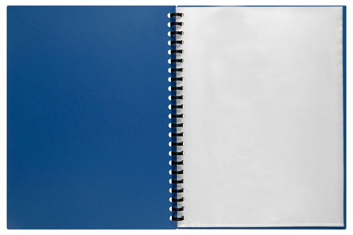 A4 Refillable Display Book 40 pocket Blue AO2007401