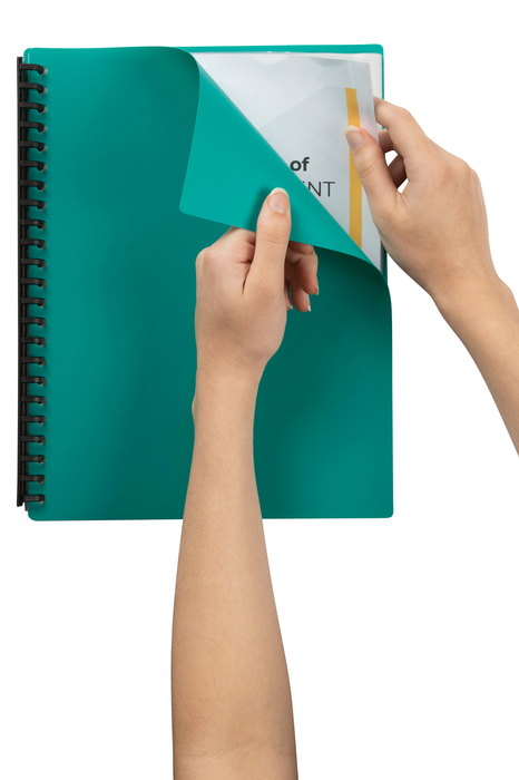 A4 Refillable Display Book 40 pocket Green AO2007404