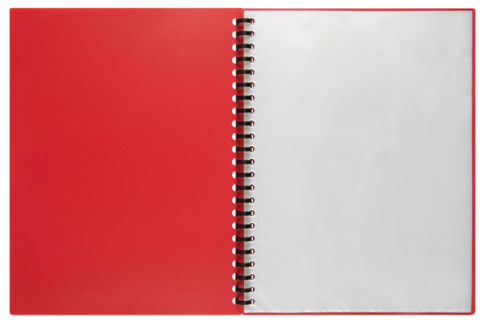 A4  Refillable Display Book 40 pocket Red AO2007403