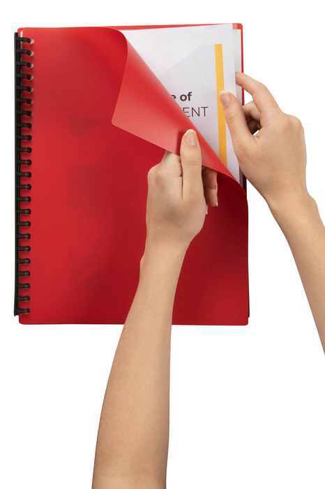 A4  Refillable Display Book 40 pocket Red AO2007403
