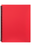 A4  Refillable Display Book 40 pocket Red AO2007403