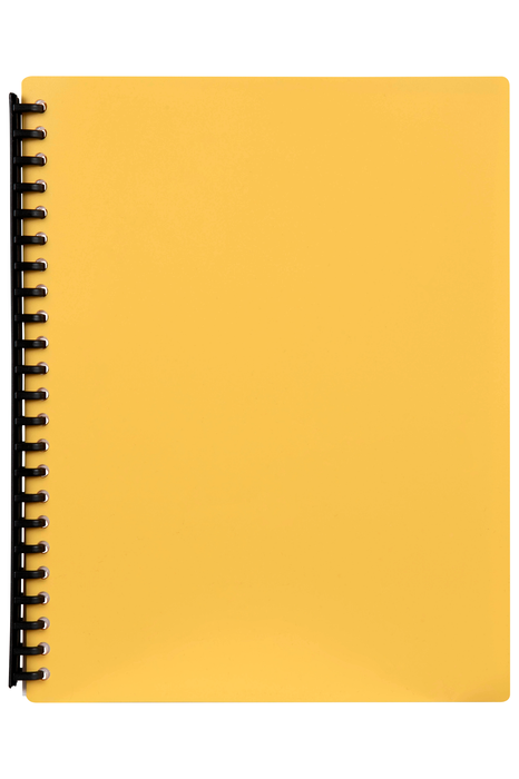 A4 Refillable Display Book 40 pocket Yellow AO2007405
