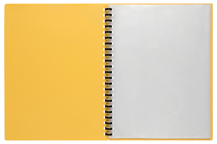 A4 Refillable Display Book 40 pocket Yellow AO2007405