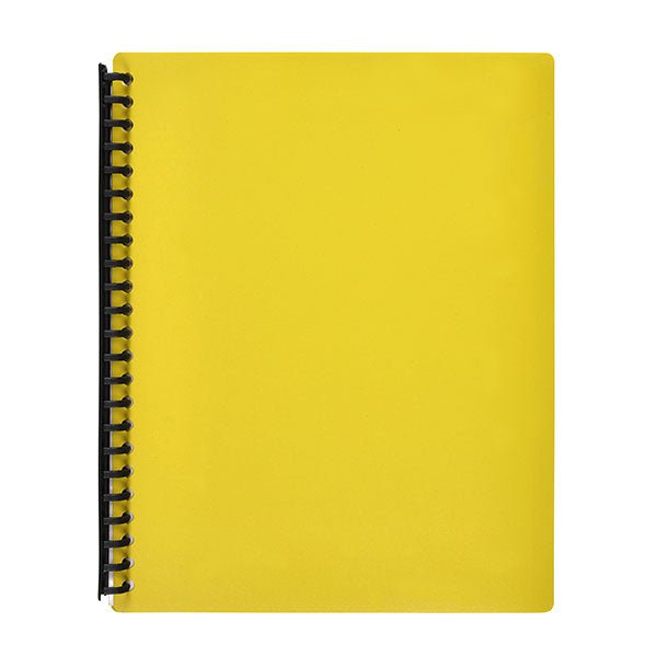 A4 Refillable Display Book 40 pocket Yellow AO2007405