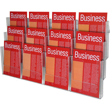 A4 Wall Mount Brochure Holder 12 x A4 AO48438