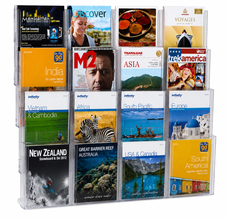 A4 Wall Mount Brochure Holder 16 x A4 LX772161