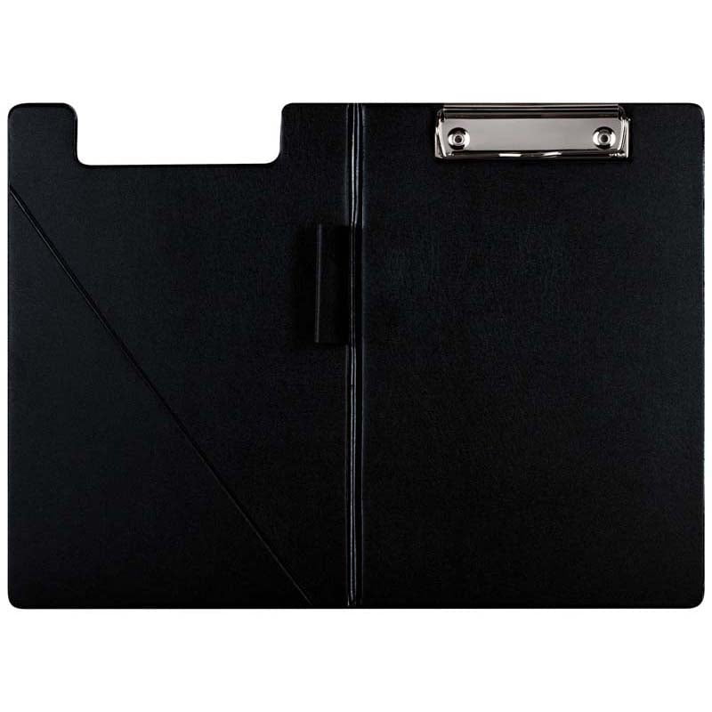 A5 Clipboard PVC With Flap Black | Clipboards — Discount Office