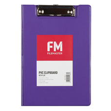 A5 Clipboard PVC With Flap Purple CX278111