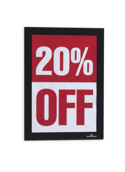 A5 Duraframe Durable Self Adhesive Poster / Sign Holder - 2's Pack AO487101