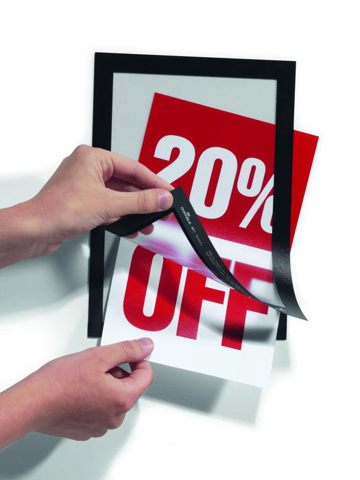 A5 Duraframe Durable Self Adhesive Poster / Sign Holder - 2's Pack AO487101