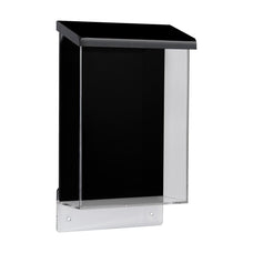 A5 Outdoor Brochure Holder Clear with Black Lid LXOBHA5