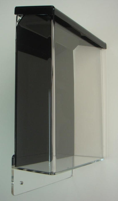 A5 Outdoor Brochure Holder Clear with Black Lid LXOBHA5