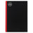 A5 Red & Black Notebook with Margin CX120233