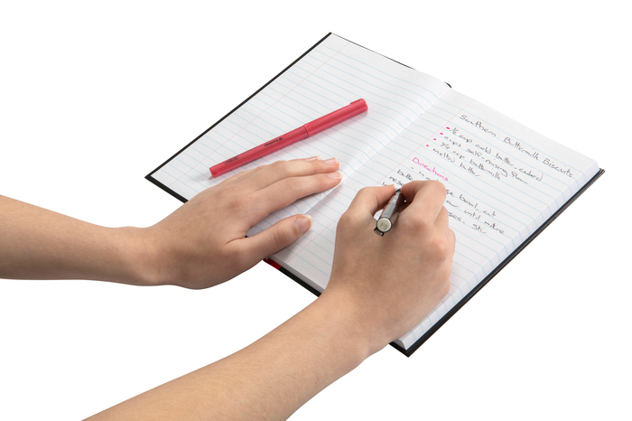 A5 Red & Black Ruled Notebook, 200 Pages AO18962