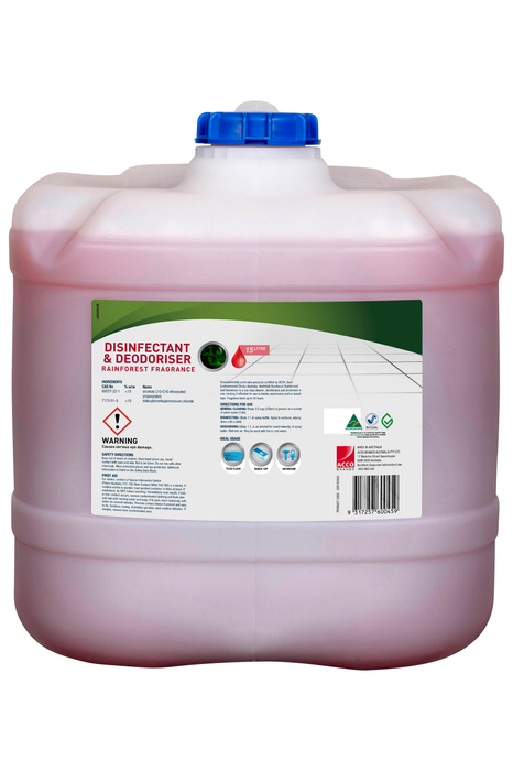 Northfork Deodoriser & Disinfectant Rainforest 15 Litres