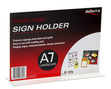 A7 Menu / Sign Holder Double Sided - Landscape LX480501