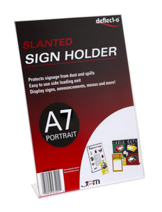 A7 Menu / Sign Holder Slanted Portrait LX46701