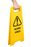 Cleanlink WORK AREA Safety Sign, Yellow