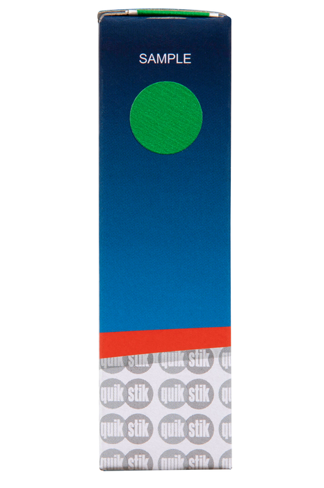 Quikstik Green Circular Labels 14mm