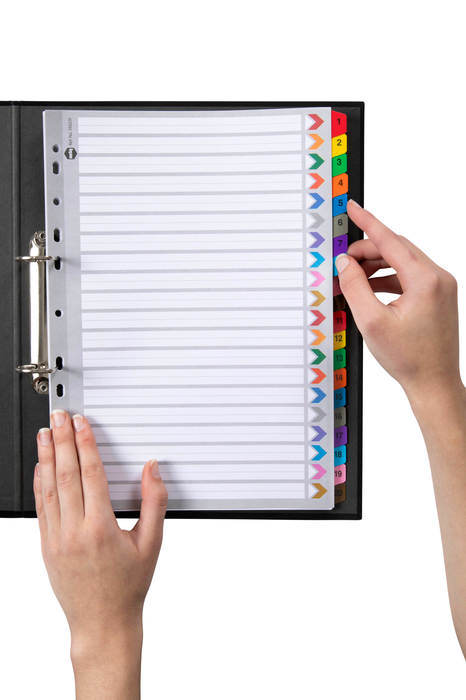 Marbig A4 Cardboard Indices/Divider, 1-20