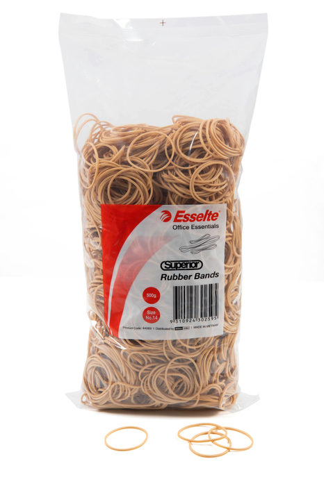 Esselte Superior Rubber Band No. 14, 50mm x 2mm x 500gm