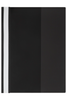 Marbig A4 Deluxe Flat File, Clear Front Cover, Black