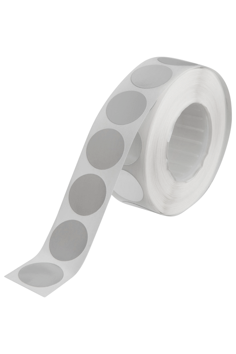 Quikstik Silver Circular Labels 14mm