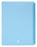 Marbig A4 20 Pocket Insertable Cover Refillable Display Book, Pastel Blue Cover