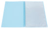 Marbig A4 20 Pocket Insertable Cover Refillable Display Book, Pastel Blue Cover