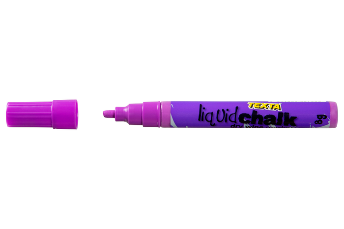 Texta Liquid Chalk Marker Bullet Dry Wipe Purple