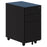 Accent Steel Mobile Pedestal Filing Cabinet, Slim 600H x 300W x 500D mm, Black AT5795-1312055