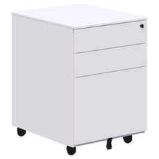 Accent Steel Mobile Pedestal Filing Cabinet, Standard 600H x 390W x 500D mm, White AT5795-1302468