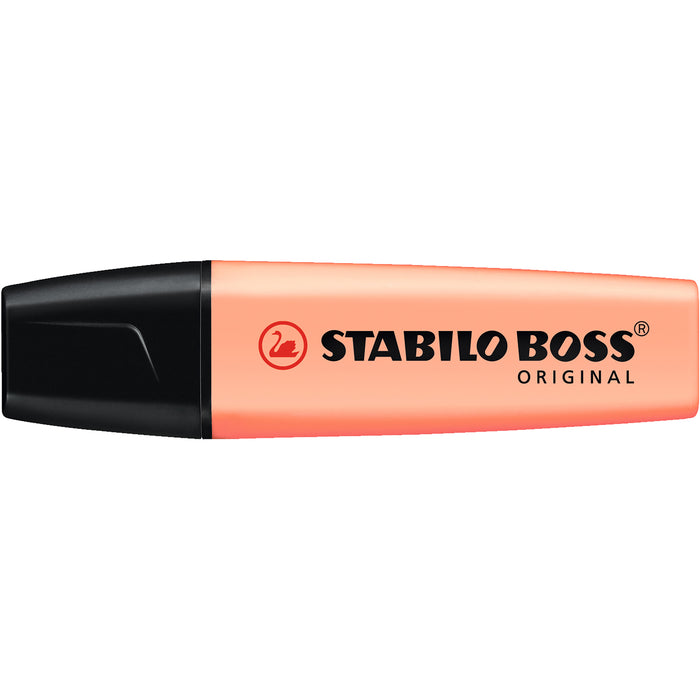 Stabilo Boss Highlighter Pastel Creamy Peach, Box of 10