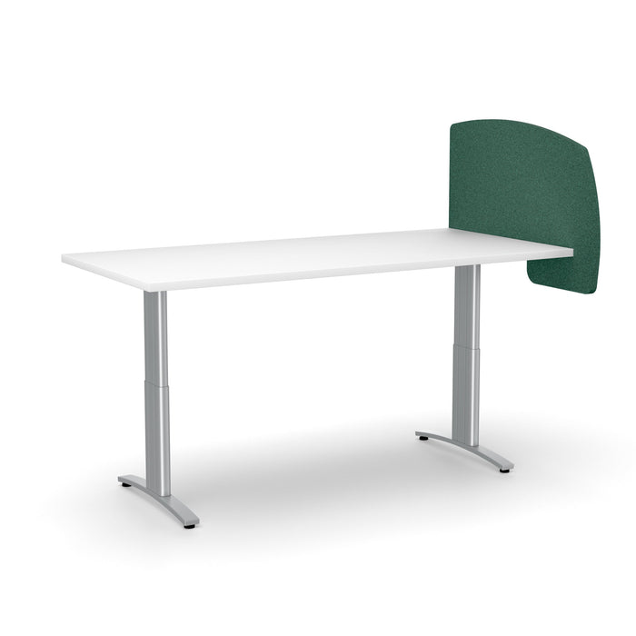 Acoustic Desk Divider Curve 540mm x 800mm, Choice of Colours Forest Green BVADCURVE0408FG