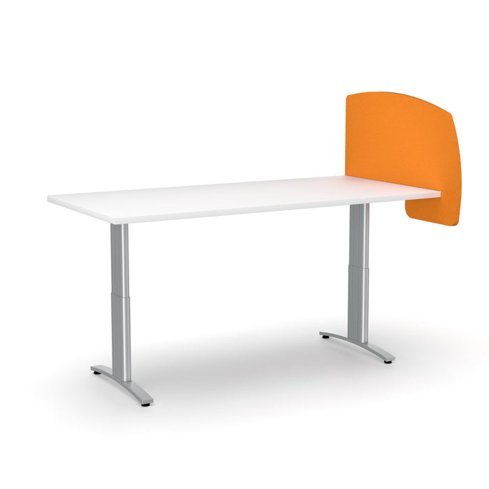 Acoustic Desk Divider Curve 540mm x 800mm, Choice of Colours Orange BVADCURVE0408OO