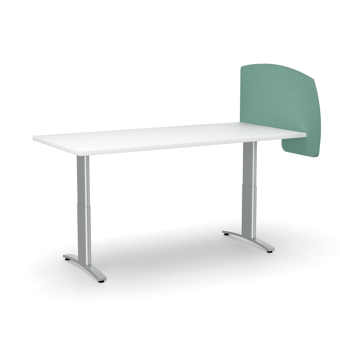 Acoustic Desk Divider Curve 540mm x 800mm, Choice of Colours Turquoise BVADCURVE0408TQ